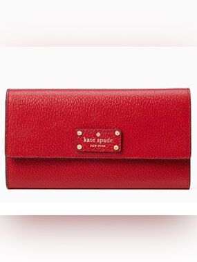 NWT~KATE SPADE~Wellesley Jean Embossed Leather Wallet